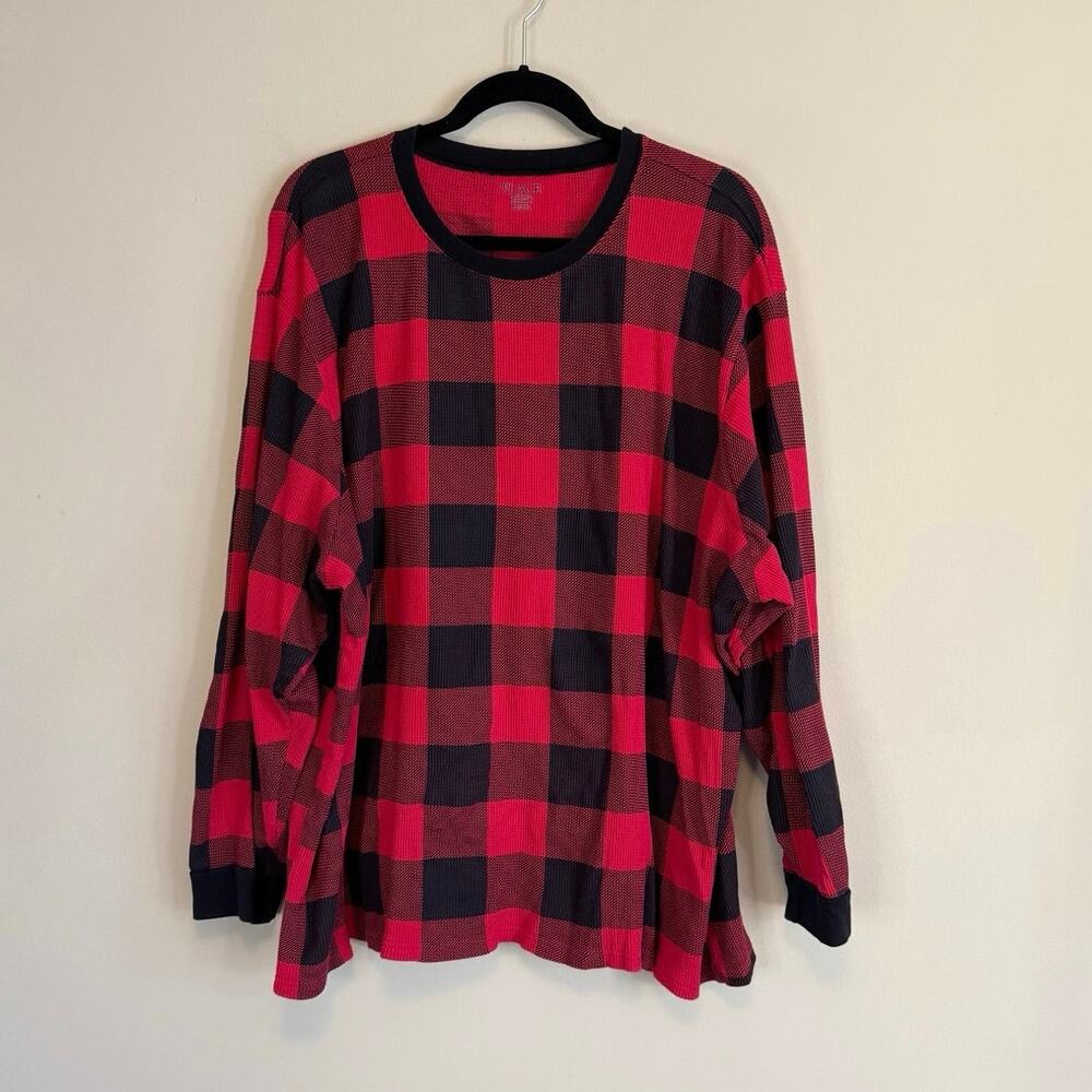 Children's Place Red Buffalo Plaid Cotton T-Shirt Pajama Sleepwear Set 3XL - Picture 3 of 11